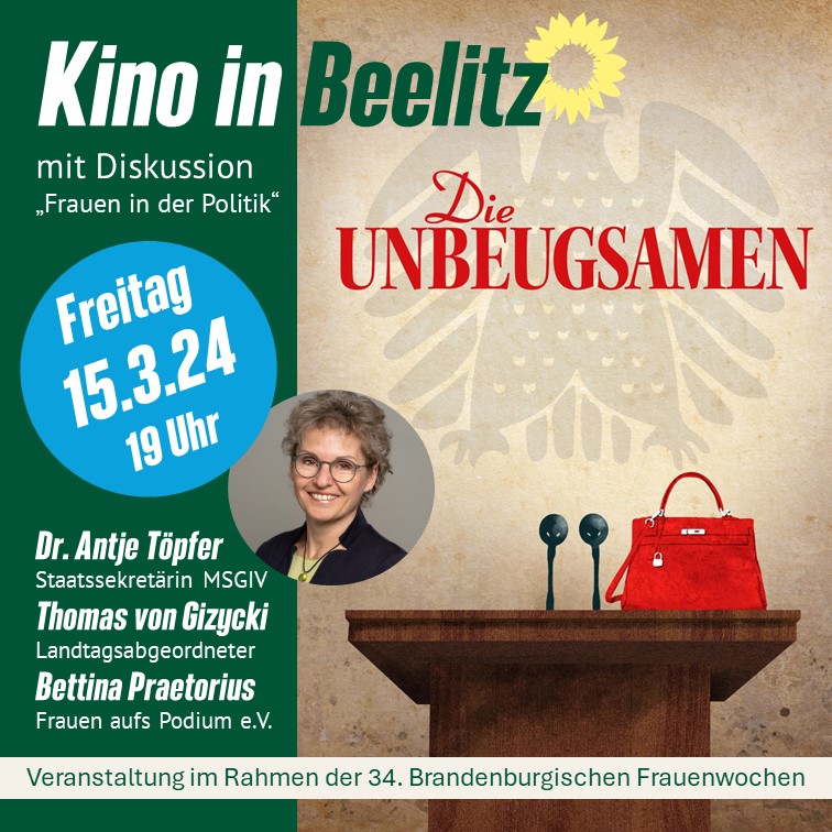 Brandenburgische Frauenwochen: Antje Töpfer zu Gast in Beelitz